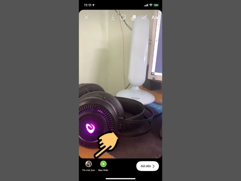 sau khi hẹn giờ trên Instagram