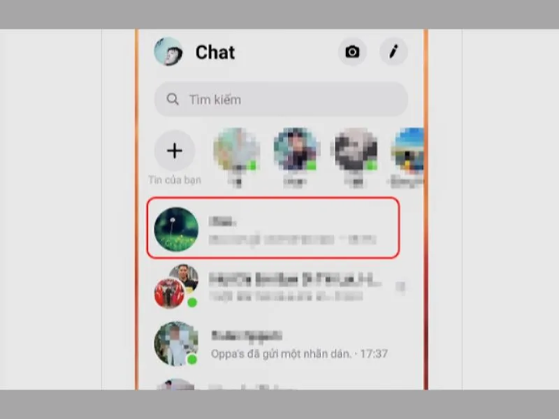 Chọn liên hệ cần hẹn giờ gửi tin nhắn messenger