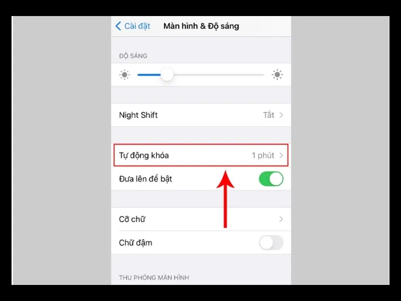 Lựa chọn thời gian tự tắt theo mong muốn 