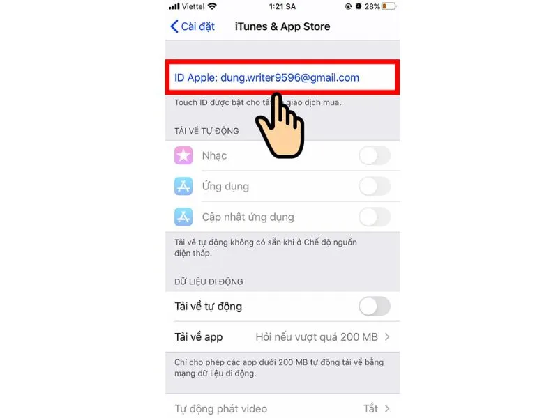 Chọn dòng địa chỉ IP