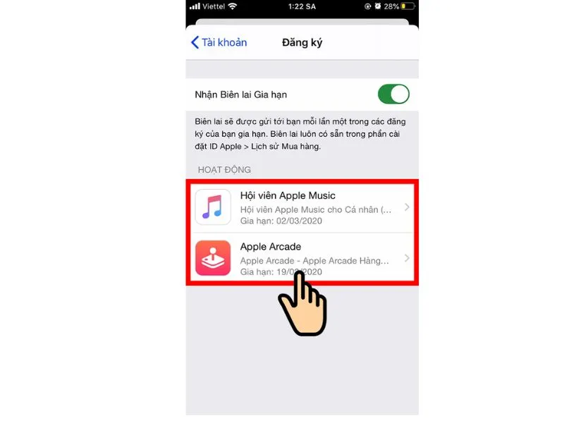 Chọn App mà bạn đang dùng
