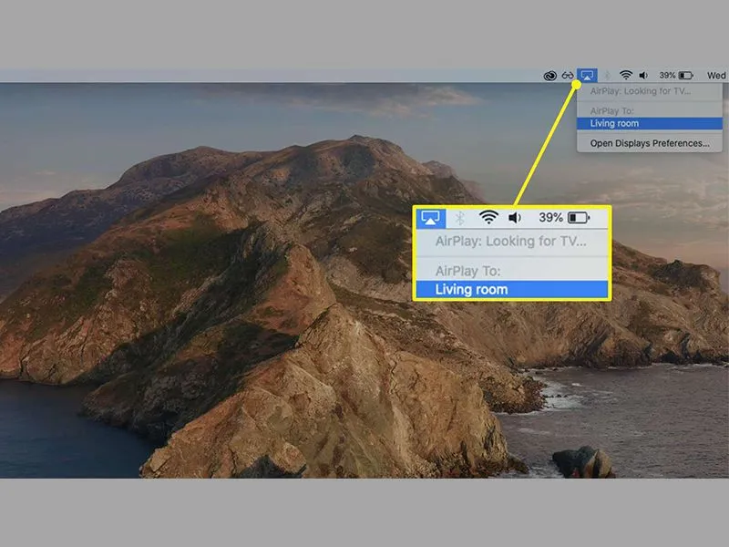 Tính năng AirPlay trên máy Mac