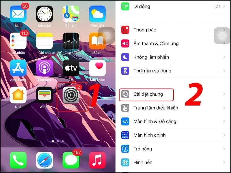 Tiến hành cập nhật phần mềm để khắc phục lỗi trên điện thoại iPhone 