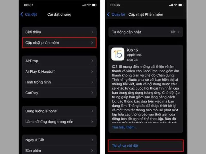 Cập nhật hệ điều hành thường xuyên hệ tránh lỗi Panic Full