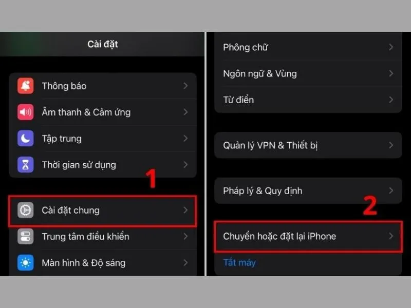 Khôi phục cài đặt gốc là cách khắc phục lỗi Panic Full iPhone