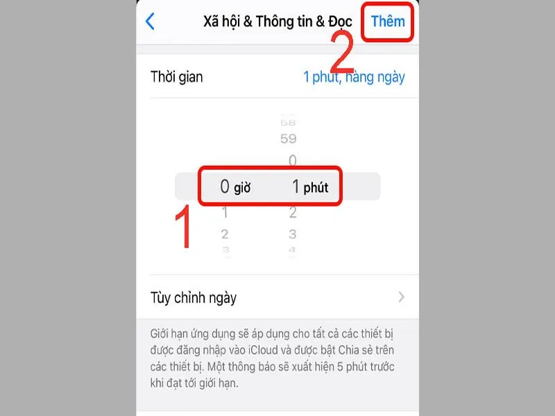 Chấn vào Thêm để hoàn tất quá trình
