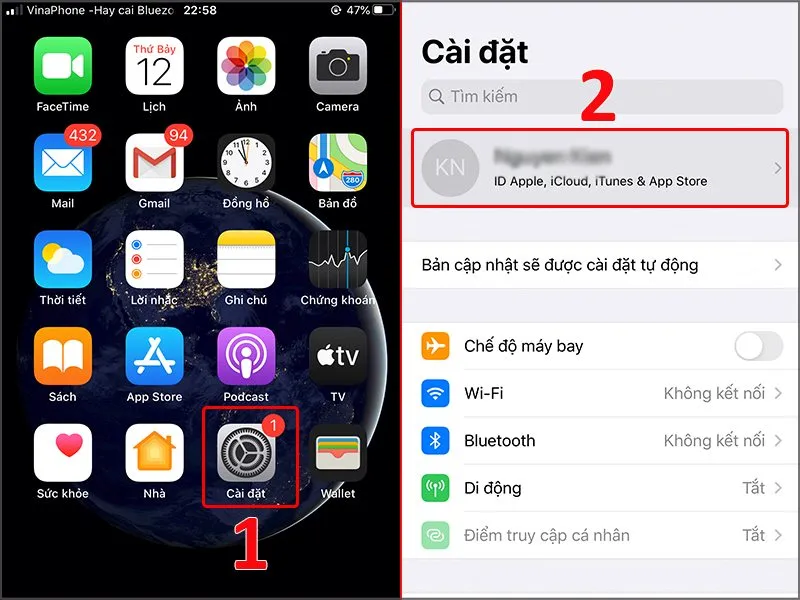 Vào tài khoản của bạn