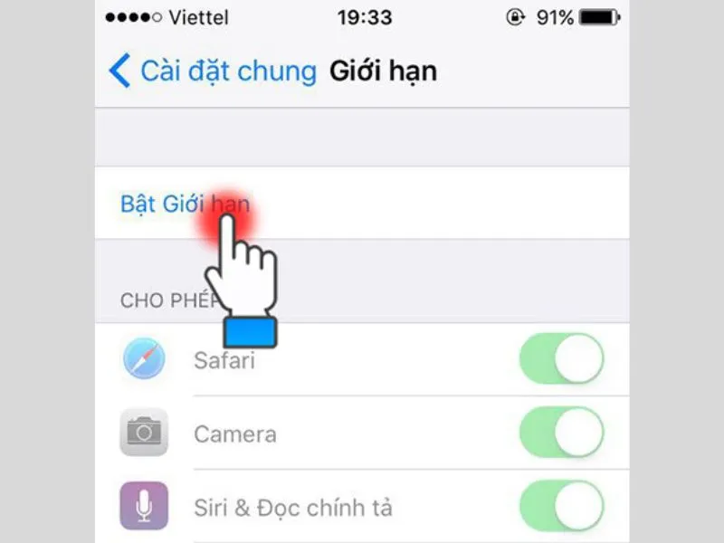 Cách khoá ứng dụng ảnh trên điện thoại iPhone