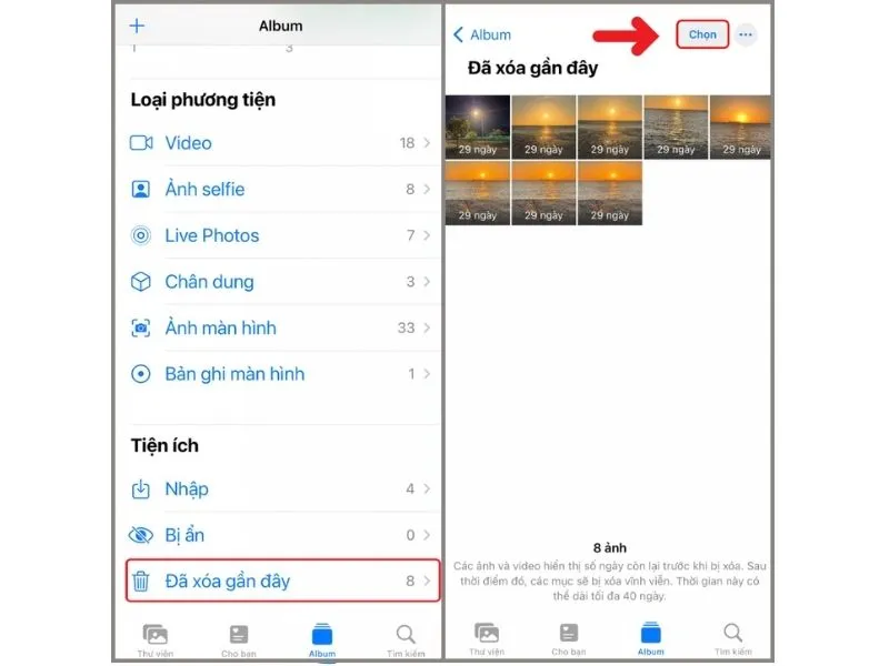 cách khôi phục ảnh đã xóa vĩnh viễn trên iphone đơn giản