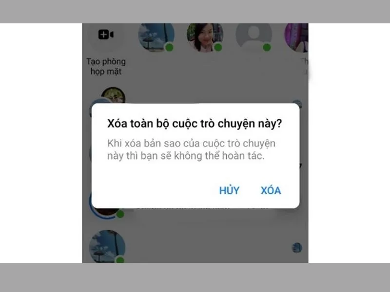 Không được xóa nếu muốn khôi phục