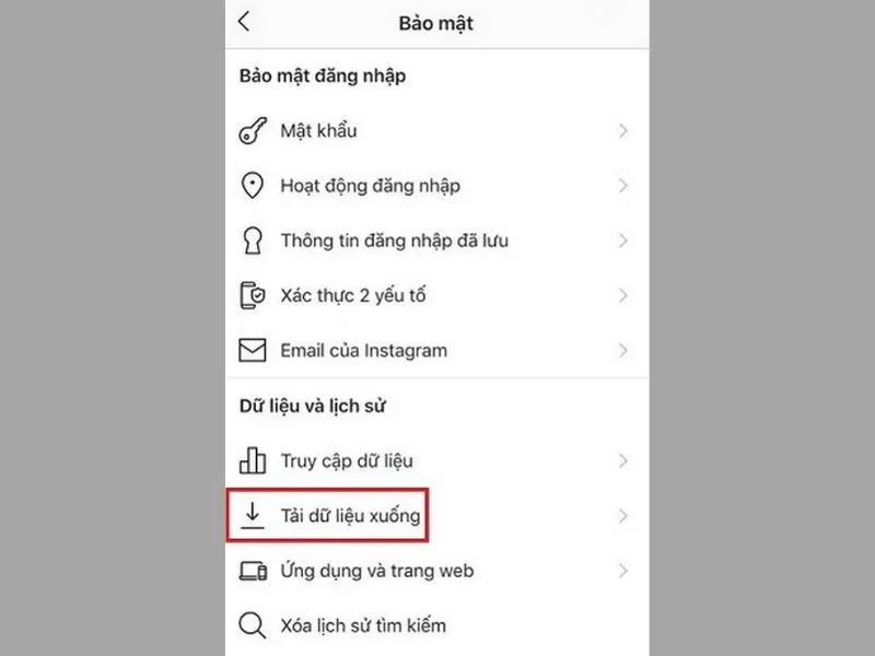 Download dữ liệu