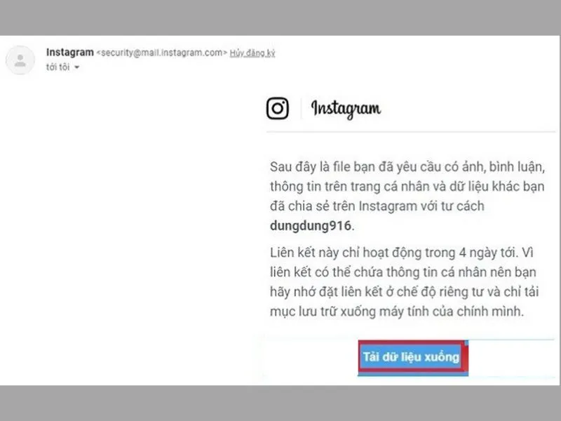 Chờ tin nhắn phản hồi qua email cá nhân
