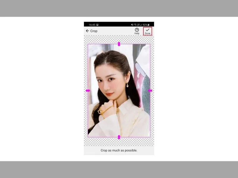 Cách làm avatar trong suốt tiktok trên iphone - Tiến hành chỉnh sửa ảnh