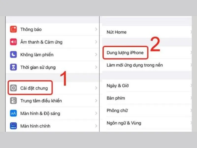 Chọn Dung lượng iPhone - Cách làm giảm dung lượng iPhone