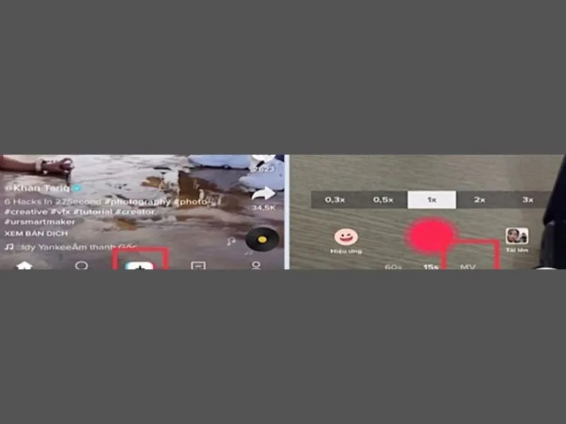 Cách làm video tiktok trên iphone