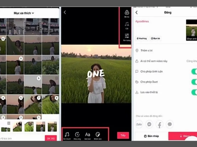 Kết thúc quá trình tạo lập video và đăng tải lên tiktok