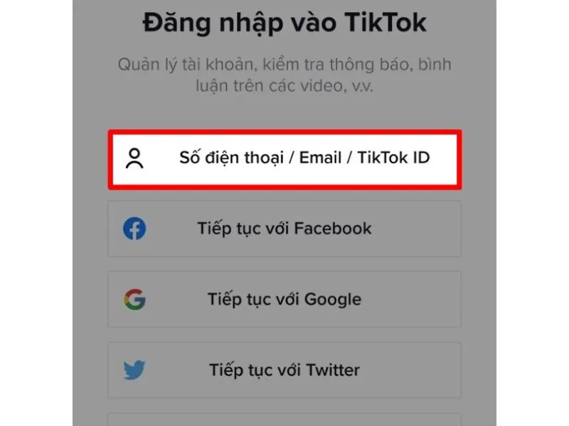 cách lấy lại tài khoản tiktok bằng id