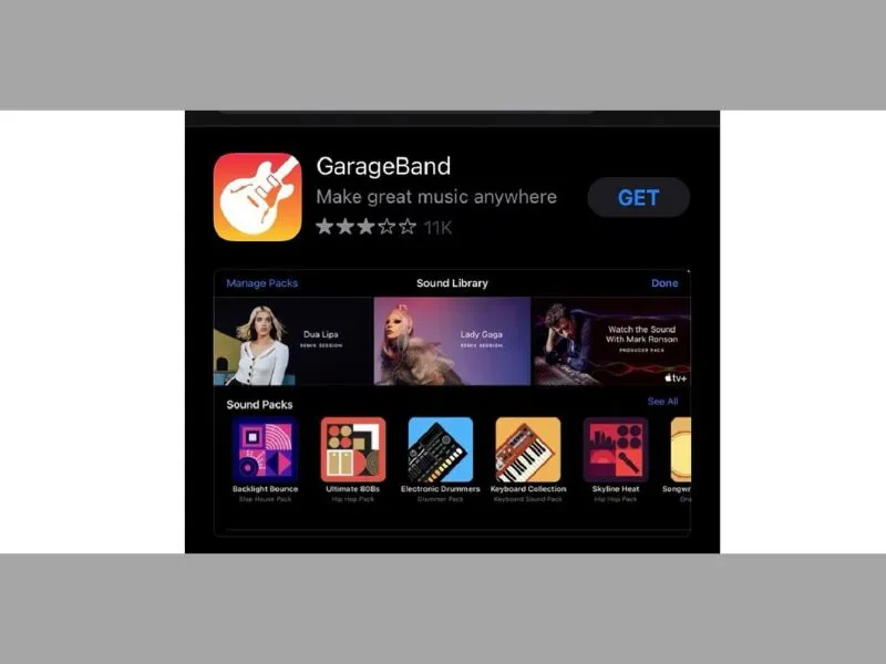 Tải xuống ứng dụng Garageband cho iPhone