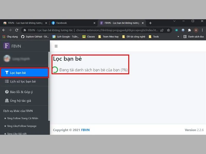  tải danh sách bạn bè Facebook để phân tích
