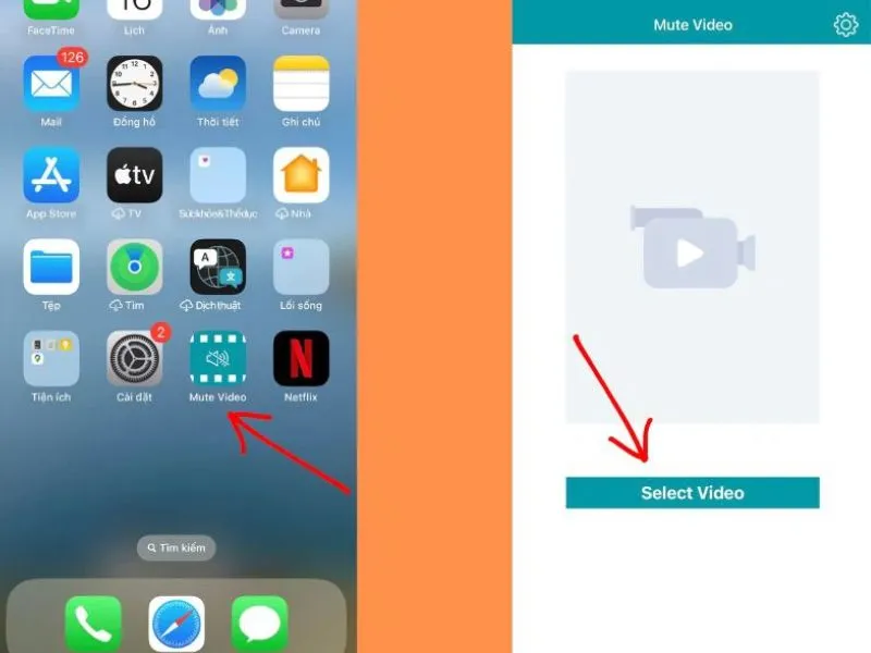 cach loc tap am video tren iphone bnag mute video