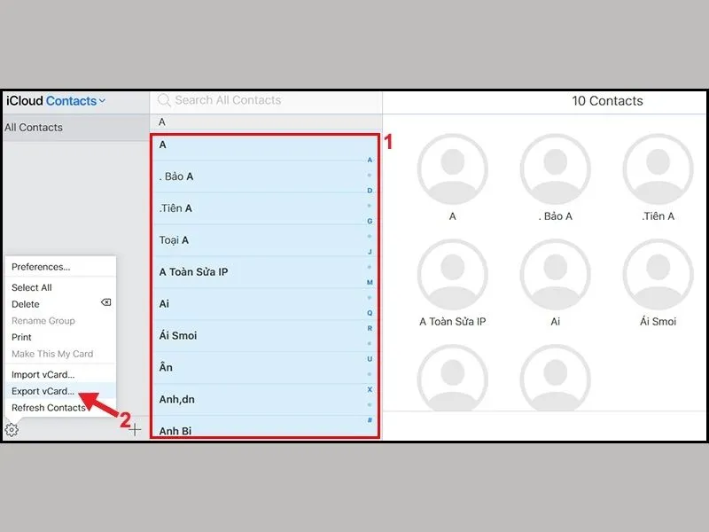 Lưu số điện thoại vào sim trên iphone