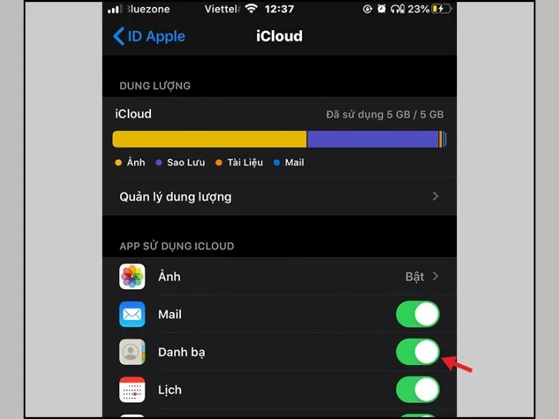 Đồng bộ danh bạ với iCloud - Cách lưu số điện thoại vào Sim trên iPhone