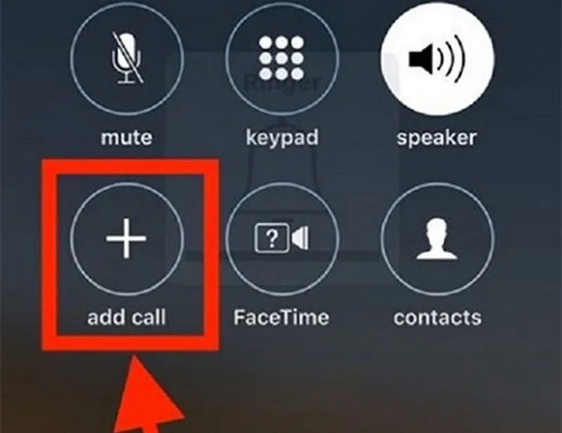 Nhấn Add Call trong cuộc gọi thường
