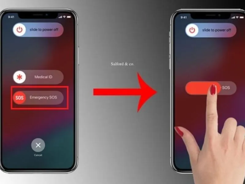 Chọn phần mục gọi khẩn trên iPhone