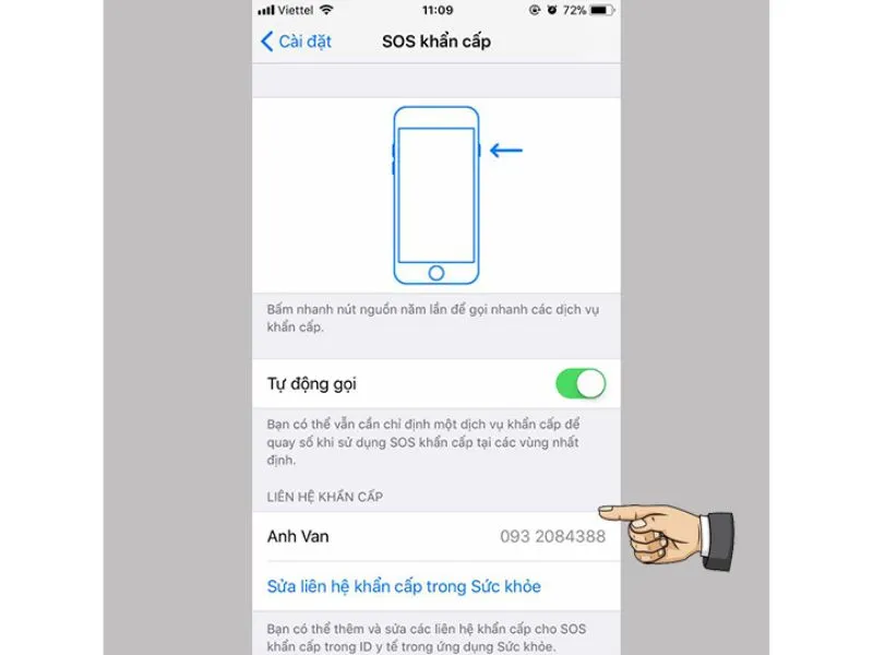 Cách mở khoá iPhone bằng cuộc gọi khẩn cấp trong cài đặt