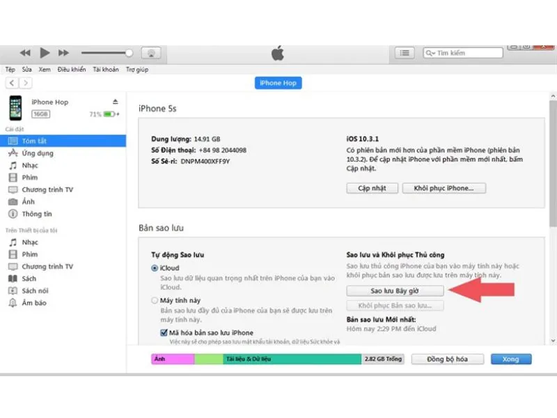 Cách mở khóa iPhone khi quên mật mã bằng iTune