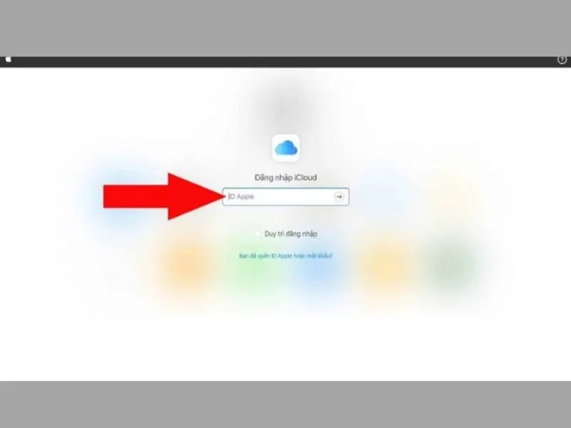 Truy cập link về Icloud để có cách phá mật khẩu iPhone khi bị vô hiệu hóa