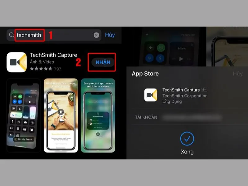 Cài đặt TechSmith Capture dễ dàng từ kho ứng dụng App Store của Apple