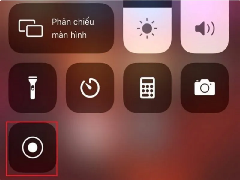 Tại trình điều khiển bạn nhấn chọn biểu tượng ghi màn hình