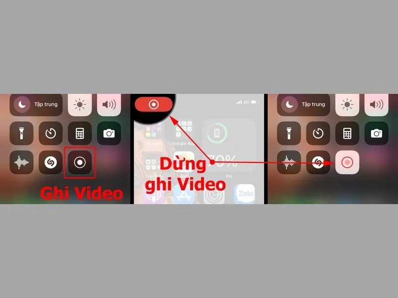 Cách quay Video Game trên điện thoại iPhone bằng tính năng Ghi màn hình của iOS