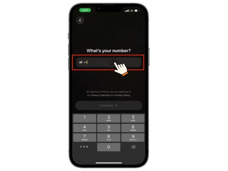Nhập số điện thoại của bạn