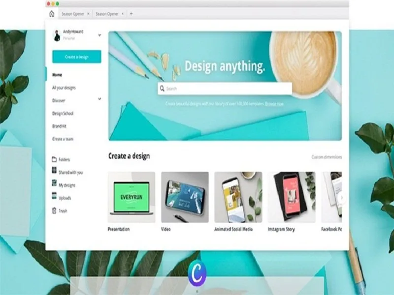 Cách sử dụng canva trên Laptop