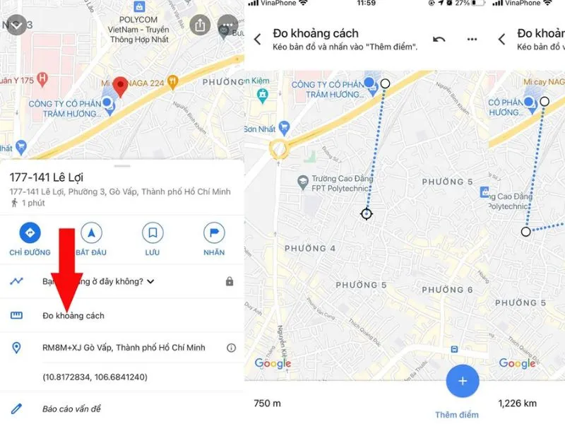 Đo khoảng cách - Cách sử dụng Google Maps để chỉ đường