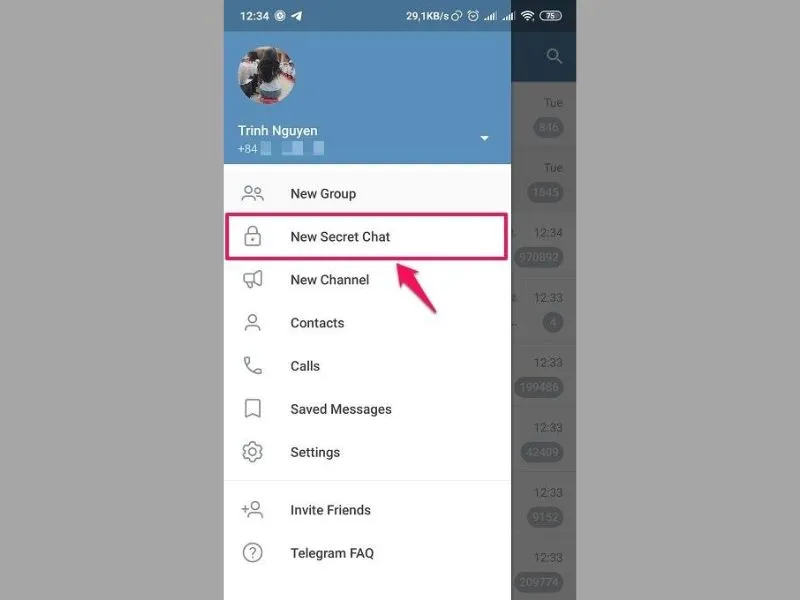 Hướng dẫn mở cuộc trò chuyện bí mật trên Telegram