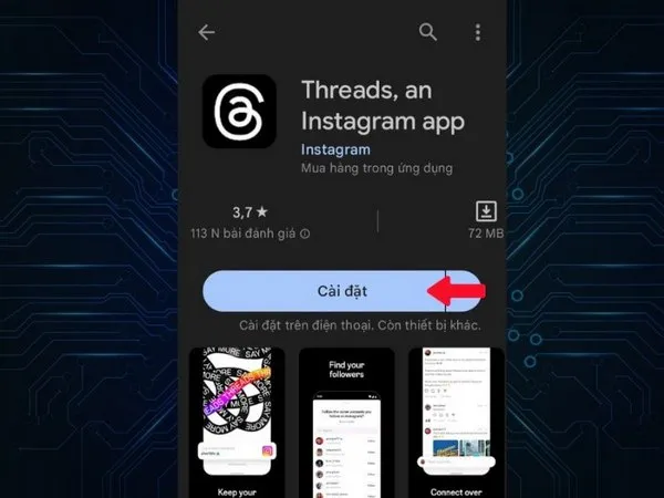 Cài đặt ứng dụng 