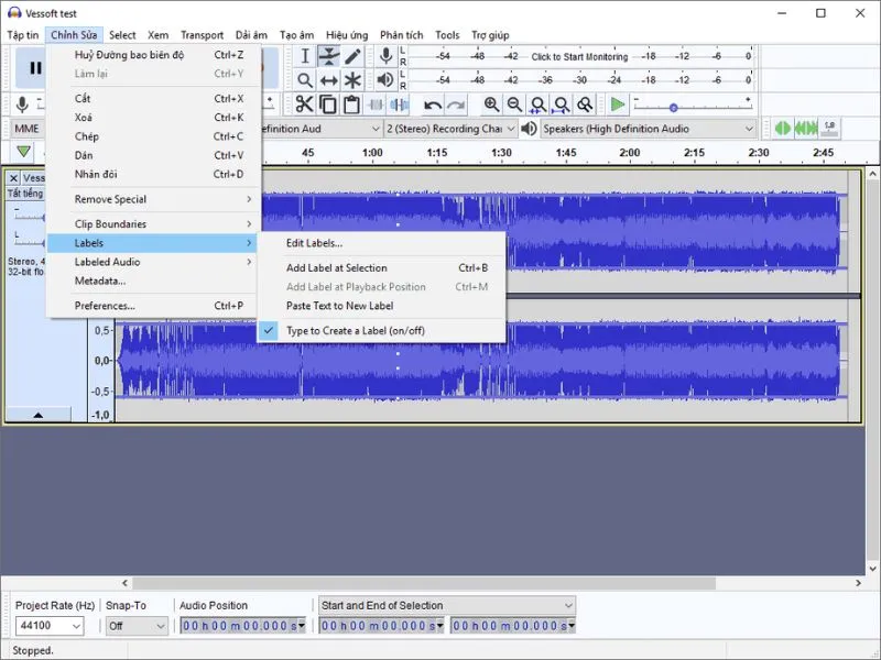 Cách tách nhạc khỏi video bằng phần mềm Audacity