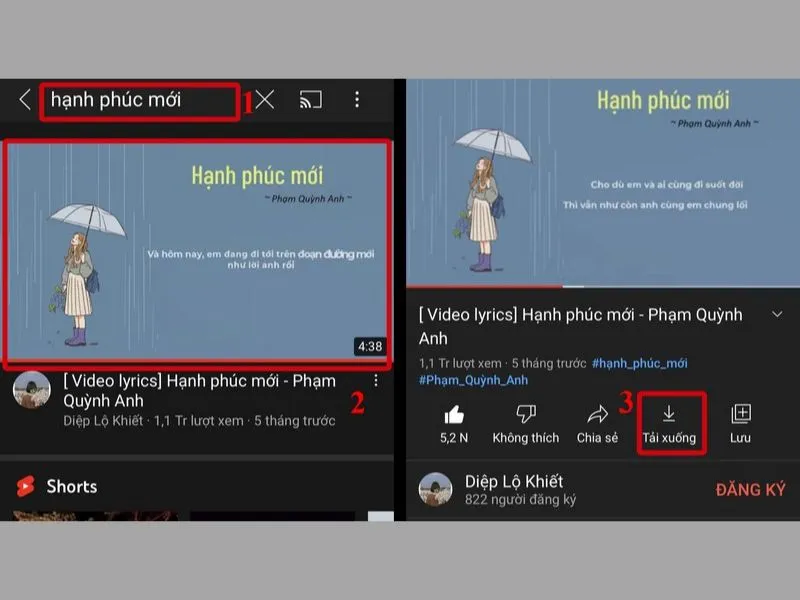 cách tải Clip trên Youtube về iPhone của bạn ngay trên App Youtube 