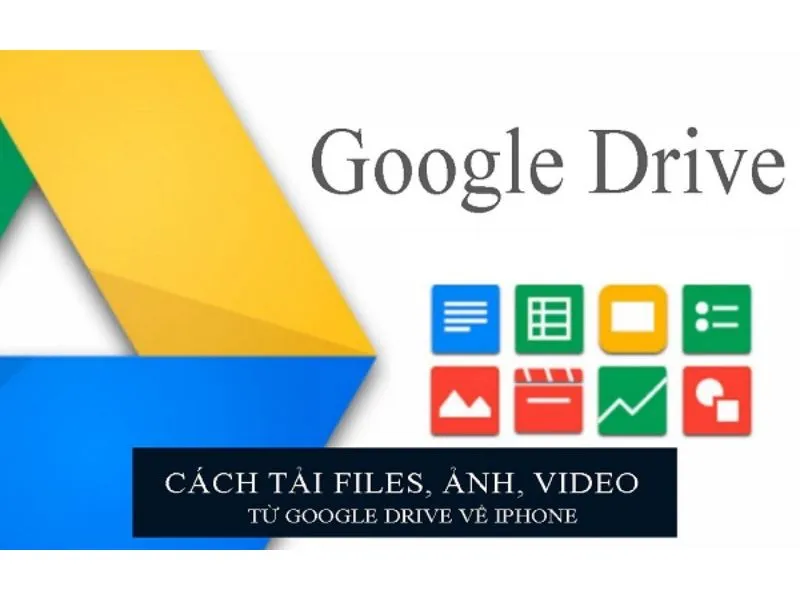 cach tai file tu google drive ve iphone