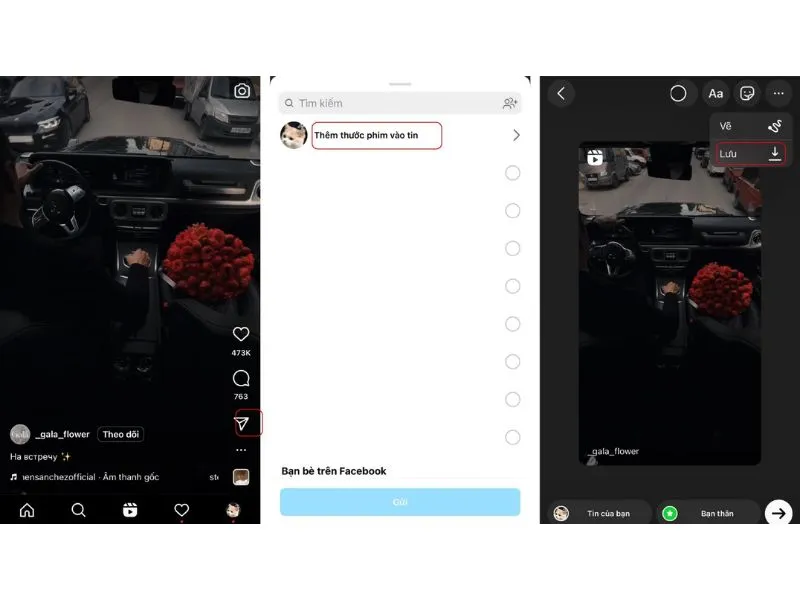 Cách tải Reels Instagram về iPhone trên ứng dụng 