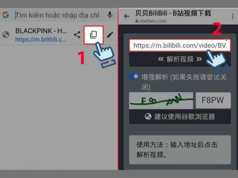 cach tai video bilibili ve dien thoai