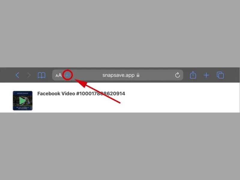Quan sát tiến trình tải video từ Facebook về iPhone