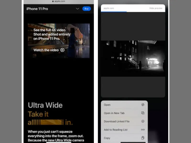 cach tai video tren safari ve iphone khong qua ung dung