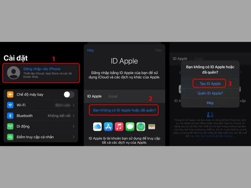 Cách tạo iCloud cho iPhone 7 Plus