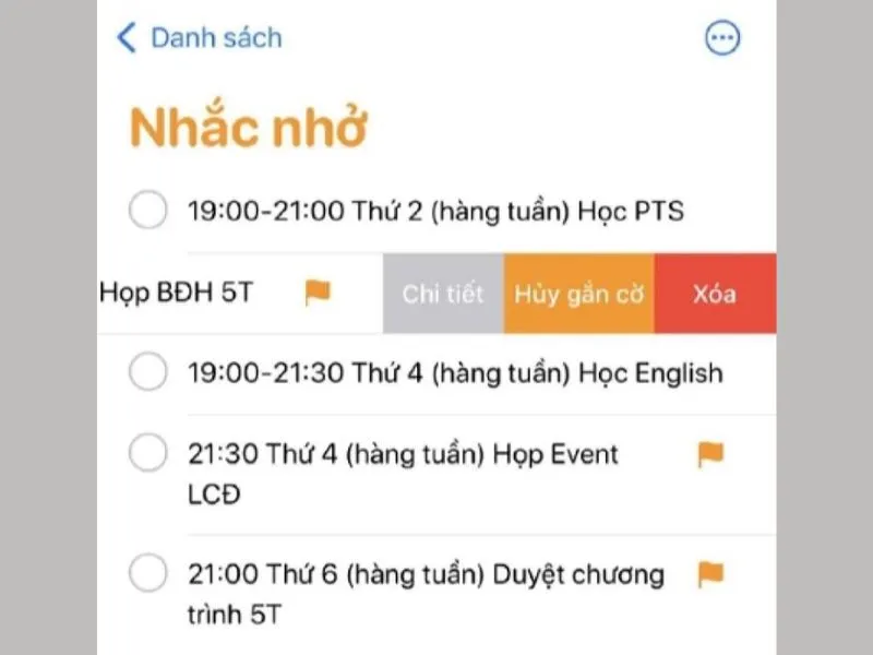 Cách tạo lời nhắc trên iphone nhanh