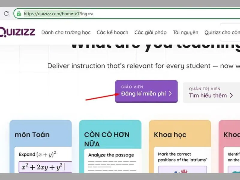 Cách tạo Quizizz trên máy tính miễn phí