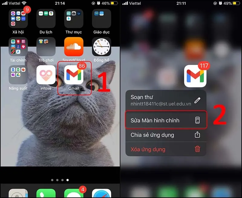cách tạo thư mục trên màn hình iPhone 